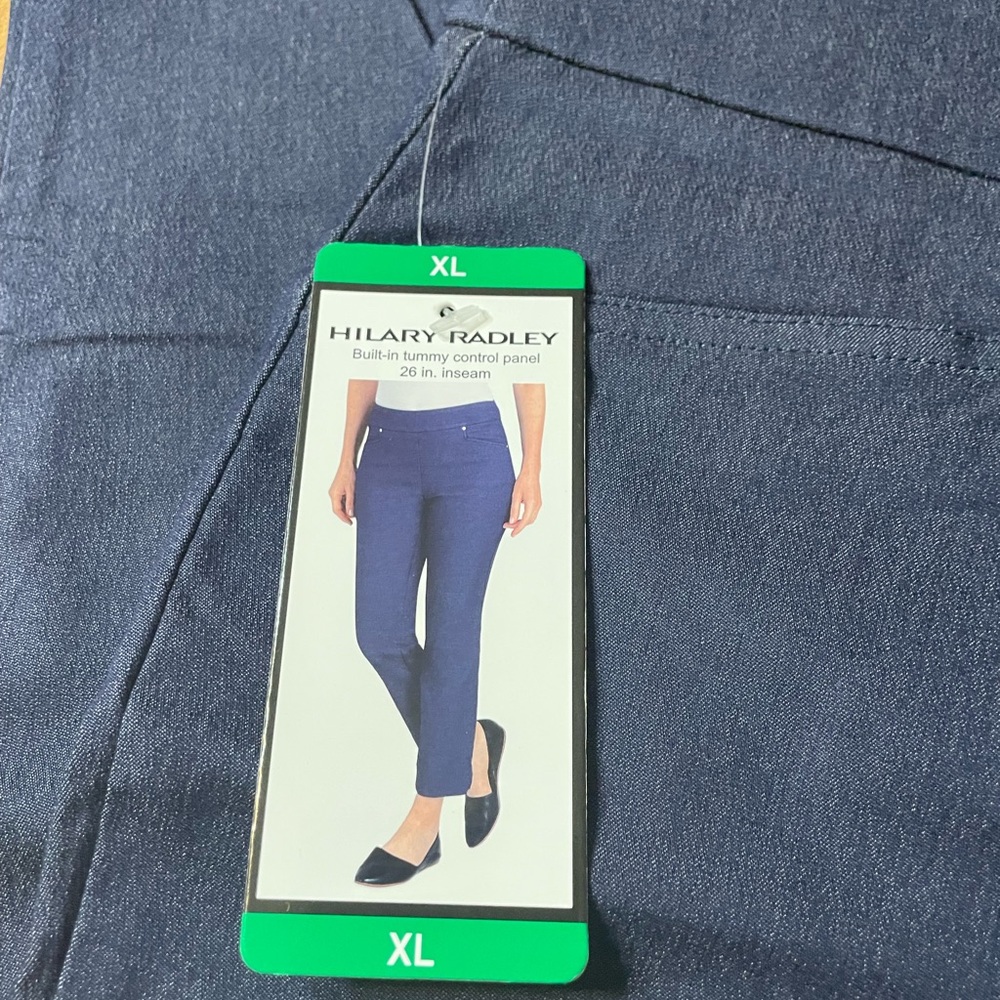 Hilary Radley Navy Slim Leg Pants - Picture 7 of 7